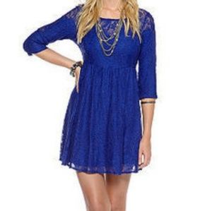 Free People Shake It Up Lace Skater Dress